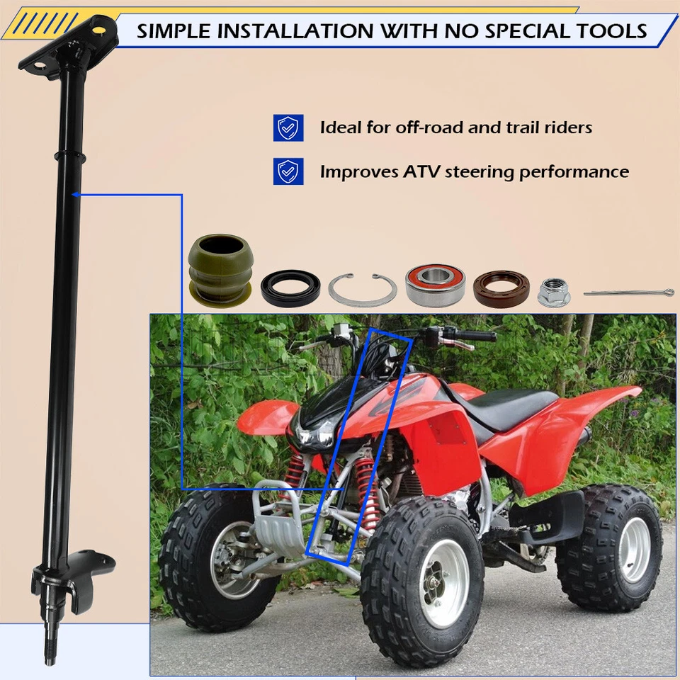 Eje de dirección y buje de dirección sello de cojinete para Honda TRX400EX TRX400X Foto 3 de 4