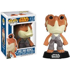 Figura De Vinilo Pop! Funko De La Saga Star Wars Jar Jar Binks N. 27 Raro XX