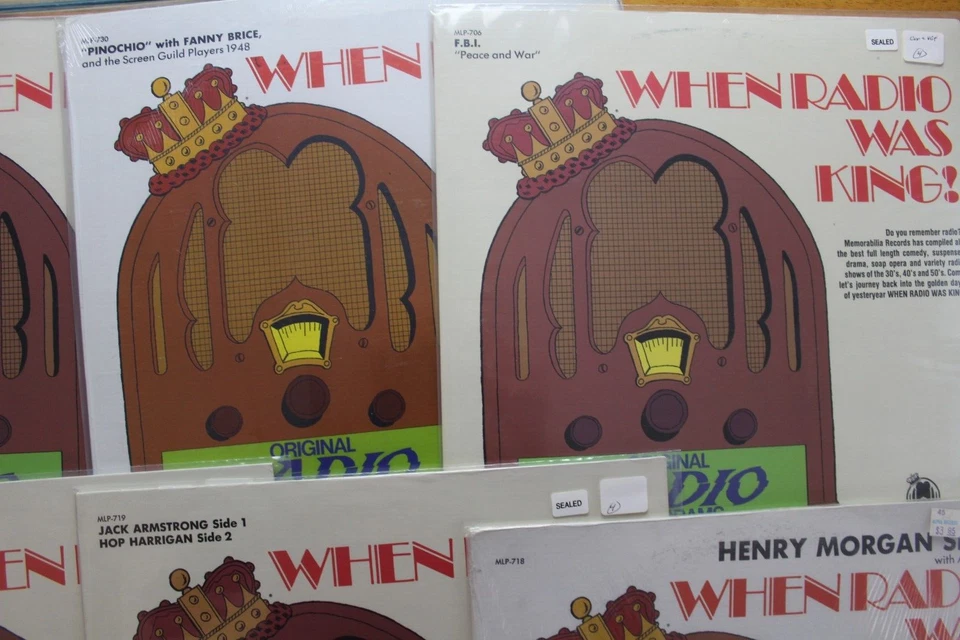 WHEN RADIO WAS KING BROADCASTS LP LOT OF 10 [NEW SEALED] INSTANT COLLECTION [65] Foto 4 de 4