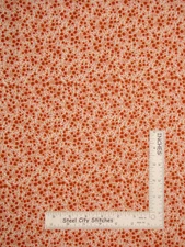 Rust Brown Wildflower Fields Floral Flower Cotton Fabric Santee By The yard