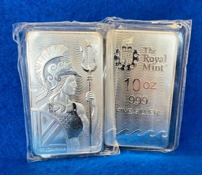 【特価】ロイヤルミント　ブリタニア　10オンス　シルバーバー　インゴット BBSM10OO