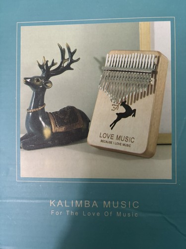 Kalimba Daumenpiano 17 Tasten Fingerpiano (blau) Neu im Karton - Bild 2 von 5