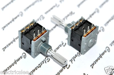 1pcs - ALPS RK20 100KMN Balance Dual Potentiometer Knurled