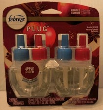 Febreze Plug APPLE CIDER LIMITED EDITION Scented Oil Refill 2 Ct
