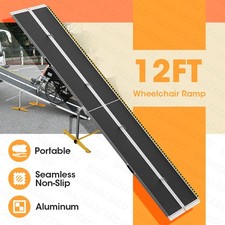 Wheelchair Ramp 12FT, Seamless Non-Slip Handling Ramps for Wheelchairs for Home
