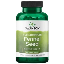 Swanson Fennel 480 mg 100 Capsules