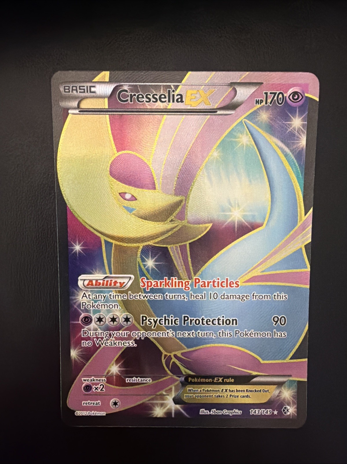Cresselia EX 143/149 BW Boundaries Crossed Ultra Rare NM