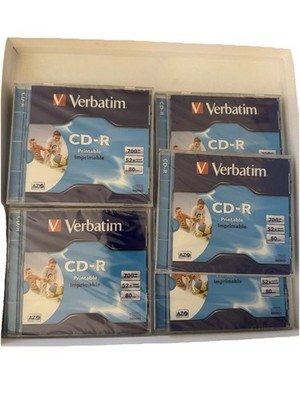 Verbatim CD-R Printable 6er Pack 700MB 52x Speed 80 Min Recordable Compact Disc
