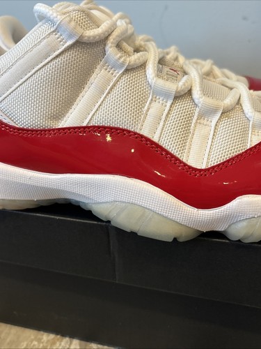 NIKE AIR JORDAN 11 RETRO LOW SZ 8 DS 528895 102 CHERRY 2016 RELEASE PE XI RED OG - Picture 6 of 15