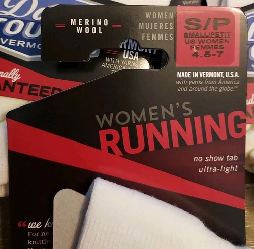 3 Pair Lot Darn Tough Running No Show Merino Wool Socks Size 4.5 - 7 Vermont - Picture 2 of 3