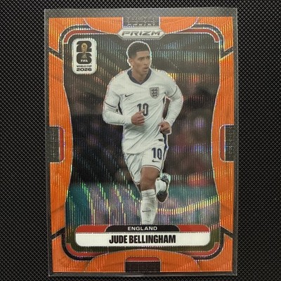 2026 Panini Prizm World Cup Jude Bellingham Orange Wave Prizm ENGLAND /125