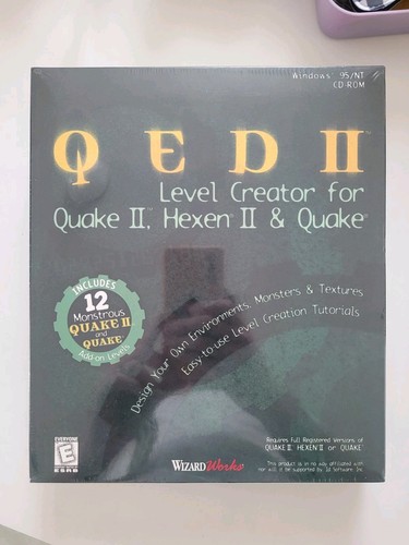 QED II Level Creator Quake Hexen PC Big Box SIGILLATO - Foto 1 di 6