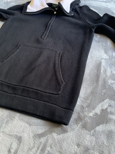 Lauren Ralph Lauren Jeans Co Sweater Women’s 1/4 Zip Pull over S/P 100%Cotton - 第 11/11 張圖片
