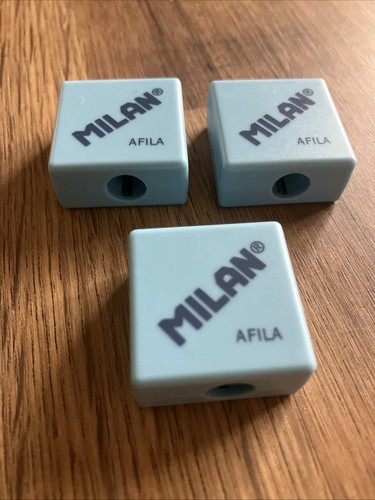 Afilador de un solo agujero MILÁN (desde 1918) AFILA Nº: 20140932, AZUL CLARO (PKT 3) - Imagen 2 de 6