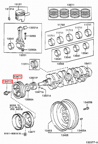 Genuine Hilux LN110 LN109 LN108 2L 3L Harmonic Damper Balancer Pulley w Bolt - Picture 10 of 20