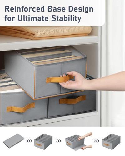 Wardrobe Clothes Organizer - Foldable Drawer Organizers for Clothing, Fabric ... - Bild 3 von 7