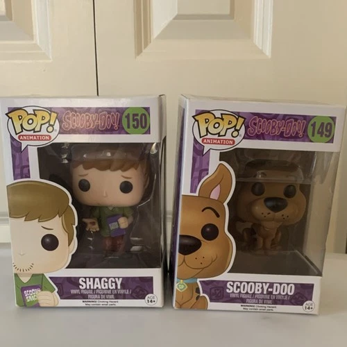 Funko Pop! Vinyl Scooby-Doo Shaggy #150 & Scooby-Doo #149 Animation Figures Set
