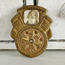 1942 Captain Midnight Secret Squadron Photo-matic Premium Decoder Brass Badge