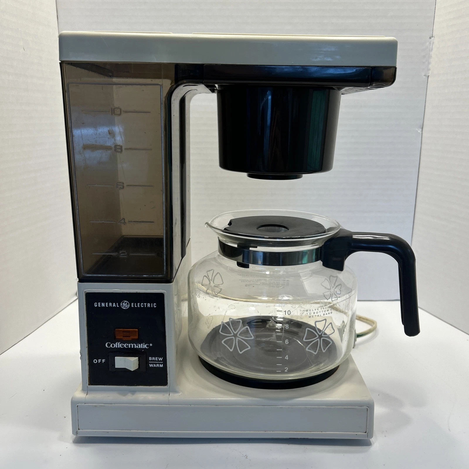 General Electric GE Coffeematic Brew Starter 10 cup Coffee Maker Vintage Tested