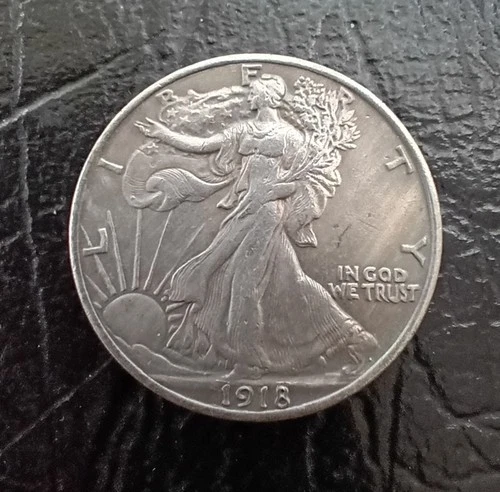 Photo of a 1918-P Walking Liberty Half Dollar from an eBay listing that sold on Jul 23, 2026