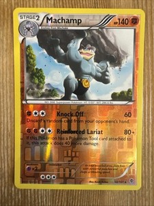 Machamp 50/101 2013 B&W Plasma Blast Pokemon Card TCG Reverse Holo Rare - NM