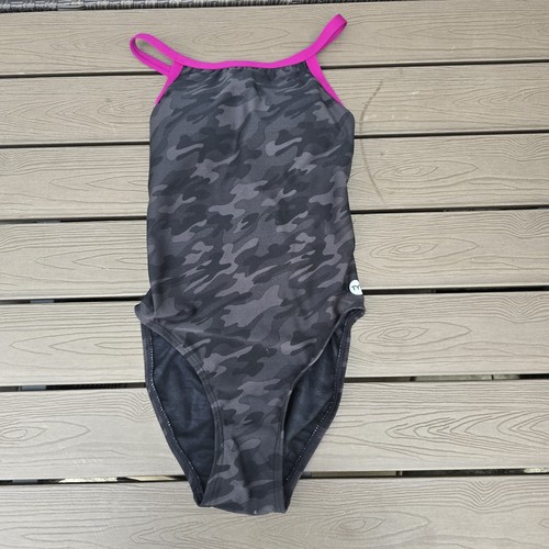 TYR Women Camo With Pink Diamondfit W/cups One-Piece Swim Size 4 New Sample - Picture 1 of 3