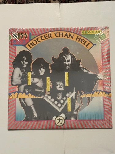 KISS Hotter Than Hell 1974 LP Casablanca Never Opened Seal Partially Broken
