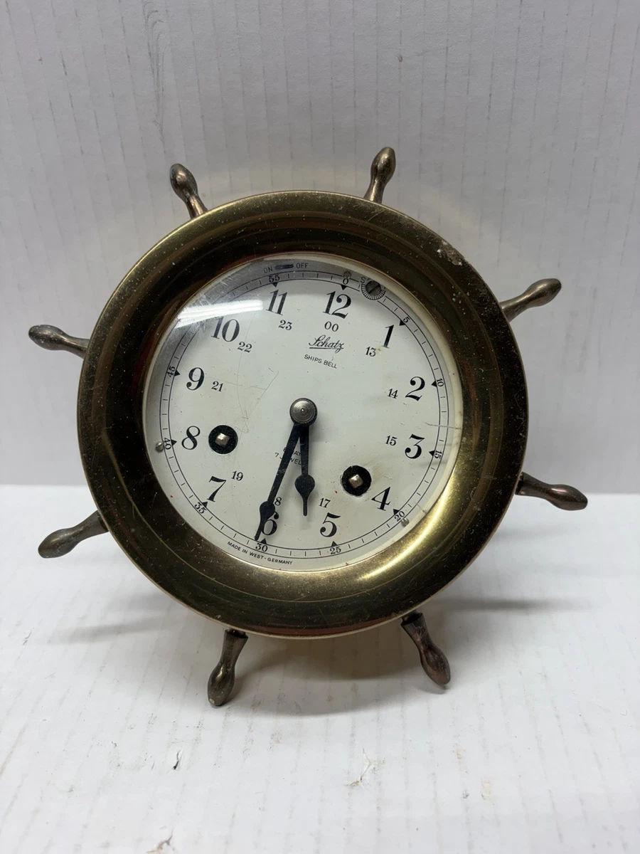 舍茨船钟时钟古董航海时钟| eBay