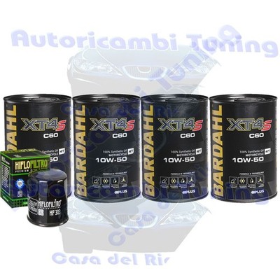 Bardahl XT4S 10W50 Öl Wechselset Für Yamaha XV1600 ATLE RoadStar 2003