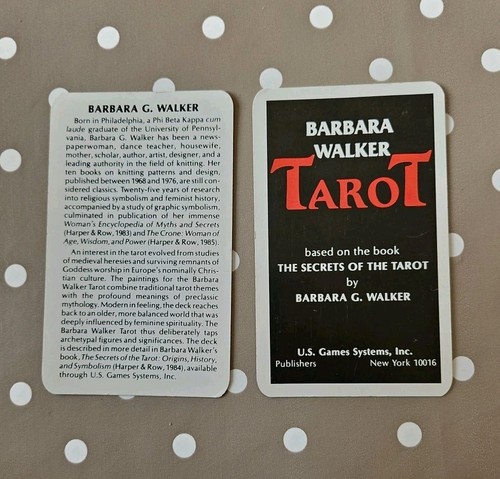 Cartas de tarot vintage de Barbara Walker 1986 - Imagen 4 de 15