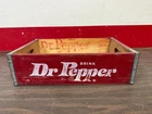 VINTAGE DR PEPPER  WOODEN CRATE ANTIQUE DISPLAY 326