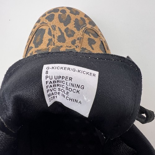 Madden Girl Brown Leopard Print Sneakers Gum Low Profile Women's 8 - Picture 7 of 7