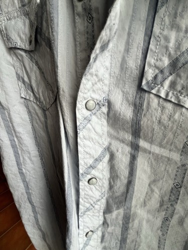 Canyon River Blues SS Shirt Sz Large W/Pearl Snaps - Picture 3 of 6