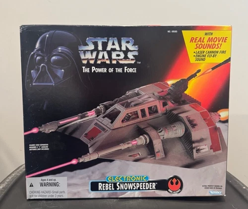 Star Wars POTF Rebel Snowspeeder Electronic Vehicle Kenner 1996