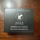 2022 W US Mint Proof American Silver Eagle w/Box+COA