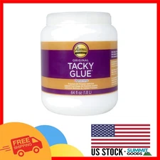 Tacky Glue 64 fl oz - Fast, Strong, Clear Adhesive for Every Surface