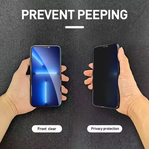 Lote Protector Pantalla Cristal Templado Privacidad iPhone 17 16 15 14 13 Pro Max Plus - Imagen 3 de 5