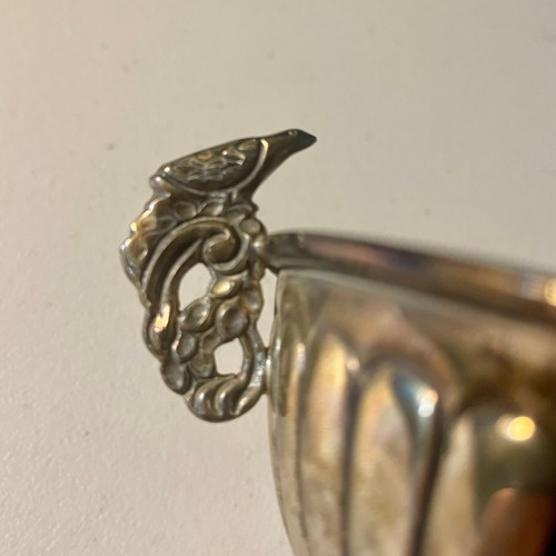 Midcentury Mexican sterling silver double peacock handled bowl by AOM for Tane O - Picture 3 of 6
