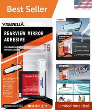 Rearview Mirror Adhesive Repair Kit Rear View Mirror Glue For Windshield Exce... Rearview Mirror Adhesive Repair Kit Rear View Mirror Glue For Windshield Exce...