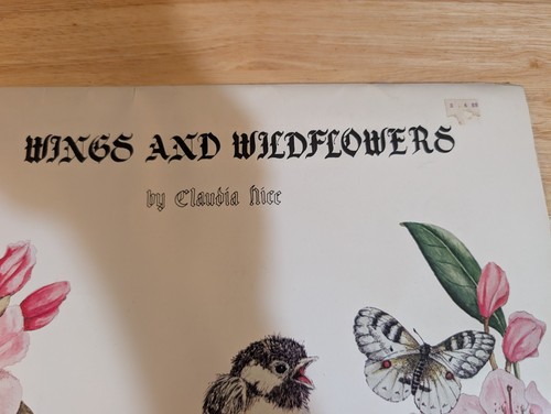 vintage 1983 wings/wildflowers/Claudia nice/sketch/draw/paint book - Picture 8 of 11
