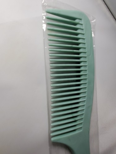Clinique Detangling Comb 9" Durable Plastic Smooth Hair Styling Green Wide Tooth - Picture 4 of 8