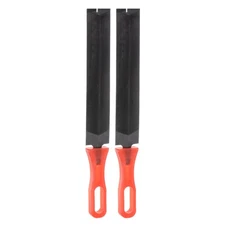 2pcs Taper Files 6" Bearing Steel 235x27mm Hand Rasp File W Red Plastic Handle