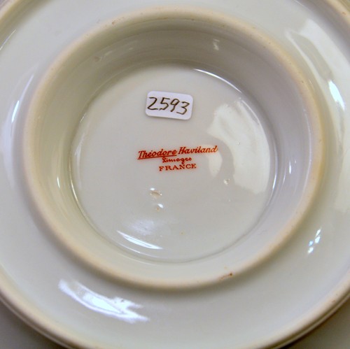 Limoges Theodore Haviland Sauce Gravy Boat Blue w/Gold 1904-1925 Schleiger #858 - Picture 12 of 12