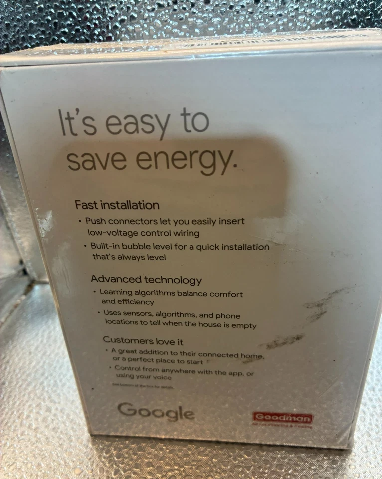 Google A0063 Nest Thermostat E Pro Edition Smart Thermostat White New Sealed - Image 2 of 4