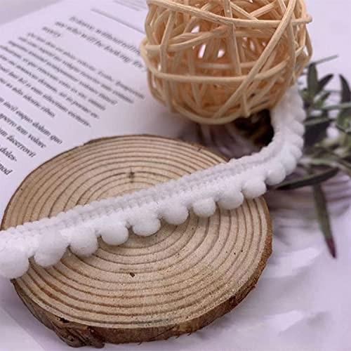 10 Yards Mini Pom Pom Trim Ball Fringe Ribbon Tassel Curtain Carpet Lace - Picture 3 of 5