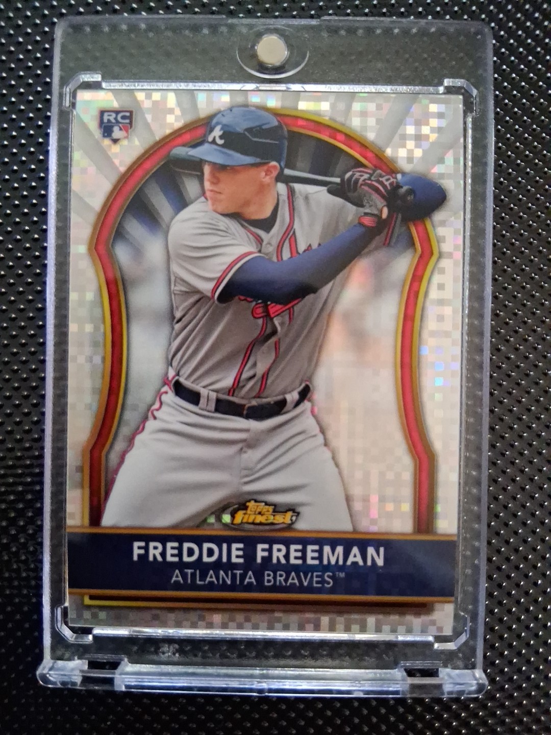 2011 Topps Finest - Freddie Freeman #72 X-Fractor 151/299 (RC)