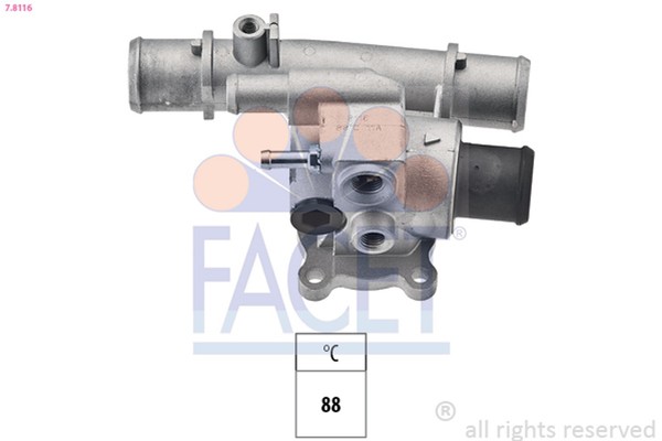 Thermostat KüHlmittel Facet 7.8116 FüR Bravo Marea Lancia Fiat Delta Brava Palio-image