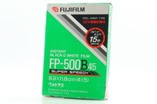  Unused Fujifilm FP-500B 45 Instant Black  White Film 12/1999 From JAPAN