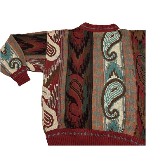 Vintage Tricots St. Raphael for Bloomingdale’s Sweater Coogi Style M Made USA - Picture 6 of 7