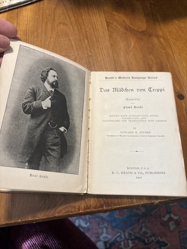 Heyse’s Das Madchen Von Treppi DC Heath 1920 Book Antiquarian - Picture 5 of 6